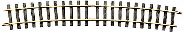 LGB 18000, 15-Degree Brass R5 Curved Track