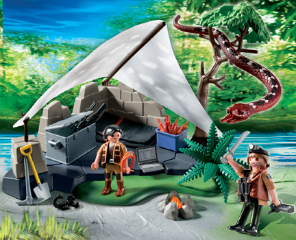 Playmobil 4843 Treasure Hunter Camp with Snake