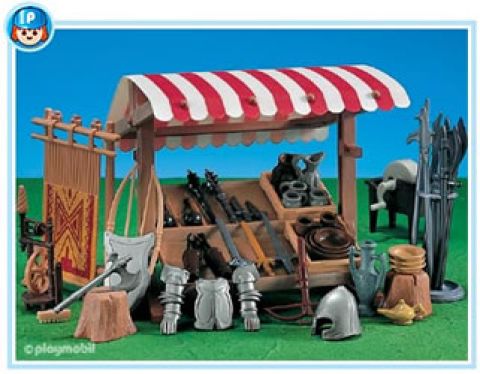 7855PM Playmobil Knight Weapons Market Stand